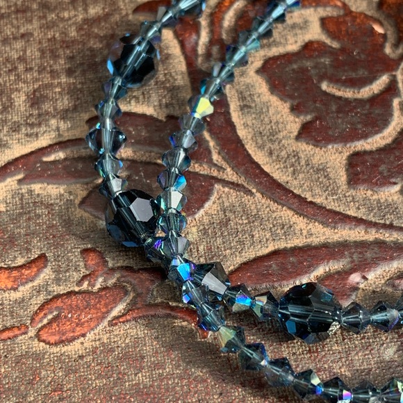 Navy Swarovski Crystal Bracelet - Picture 10 of 13